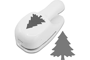 ARTOZ - Fustella per abete/albero di Natale, 5 cm, perforatrice per carta, fustellatrice per Natale e Avvento, per inviti, menù e decorazioni, adatta da 140 g/m² a 250 g/m²