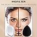 Dream Beauty Box Silicone Makeup Sponge & Beauty Blender Kit - 3 Piece Original Complexion Perfection - 2 Clear Gel, Makeup Applicator, Cushion Pads - 1 Premium Black, Latex-Free, Teardrop BeautyBlender