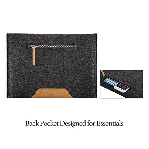 Pro 10.5, Macbook 12 Zoll Tasche, ESR® Courier Series Macbook 12 Zoll Schutzhülle, Premium Felt Tasche für Macbook 12 Zoll, Pro 10.5 (Rosa) - 6