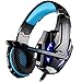 Produktbild VersionTECH. Gaming Headset PS4, 3,5mm Stereo Wired Over-Ear-Kopfhörer mit Mikrofon LED-Licht in-Line Lautstärkeregler für PS4 New Xbox One PC Mac Laptop iPad und Smartphone