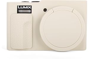 MUZIRI KINOKOO Silicone Case Compatible for Panasonic Lumix DC-TZ99/ZS99 Digital Camera - Soft Rubber DC-TZ99/ZS99 Protective Cover with Removable Lens Cover - Anti-Slip & Anti-Scratch -Coffee
