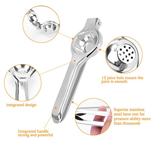 [Edelstahl] Zitronen-Squeezer Einfache Bedienung Zitronen-Squeezer mit Griffen - 2