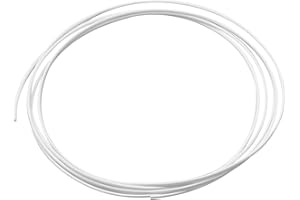 Othmro 1pc Heat Shrink Tubing, Ratio 2:1 Electric Insulation Tube, 1mm ID Heat Shrink Sleeving 2m Length Cable Protector (White)