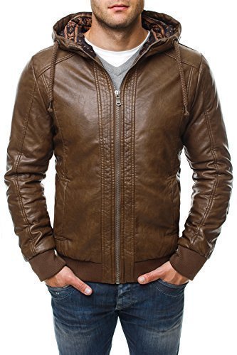 OZONEE Herren Winterjacke bergangsjacke Sweatjacke Y-TWO 1189 BRAUN S