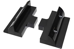 LOWENERGIE Solar Panel Mounting Bracket Black Side Set Kit Adhesive Bond 2 Piece for Caravans, Motorhomes, Boats & Any Flat Surface