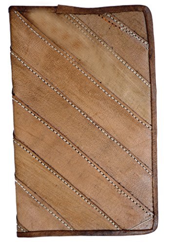 Leather Writing Journal - 8" x 5" Beautiful Handmade Hand stitched Leather Writing Journal - Unlined Paper - 100 Sheets 200 Pages - Perfect Gift for Art Sketchbook, Travel Diary/ Notebooks to Write in