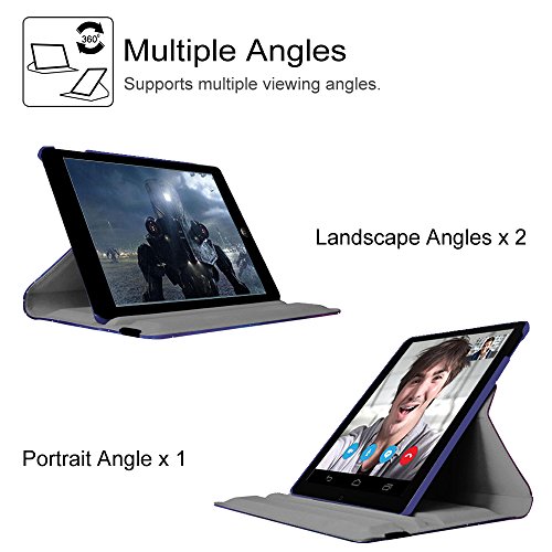Fintie iPad 2/iPad 3/iPad 4 Hülle – 360 Grad rotierende Schutzhülle mit Standfunktion Smart Cover Case Tasche Etui mit Auto Schlaf / Wach Funktion für Apple iPad 2,iPad 3 & iPad 4th Generation mit Retina Display, Die Galaxie - 3