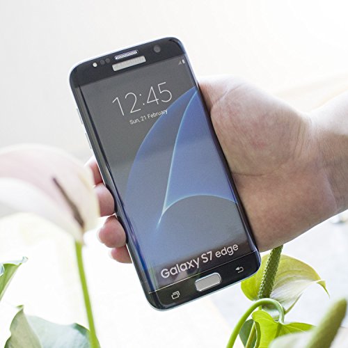 Arbalest   S7 Edge Protectores de Pantalla  Protector Pantalla Cristal Templado Curvo Marco para Samsung Galaxy S7 Edge  Negro