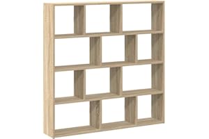 ‎VIDAXL vidaXL Würfelregal 12 Fächer Sonoma-Eiche Holzwerkstoff, Regal, Wandregal, Würfelregal Wandmontage, schwebendes Würfelregal, Würfel Wandregal