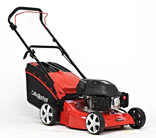 BULKSTON Benzin-Rasenmher BS 460 S - Benzin-Mher (Schnittbreite 46 cm, 65 Liter Fangkorbvolumen, 6-fache Schnitthhenverstellung 25-75 mm) 