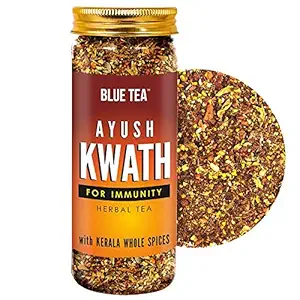 YOGAFY - Ayush Kwath Herbal Tea (100g) || IMMUNITY BOOSTER || Ayurvedic Recipe Helps in Boosting Immunity, Cough & Cold Relief, Antibacterial & Antiviral Properties - Caffeine Free