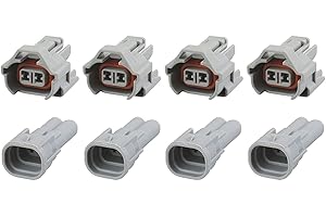 GREENSPIRITS Sostituzione iniettori connettore - NIP-DEN (4 x SET) 90980-11153, 0280 157 012, 0280157012, 6189-0060, 06A973722