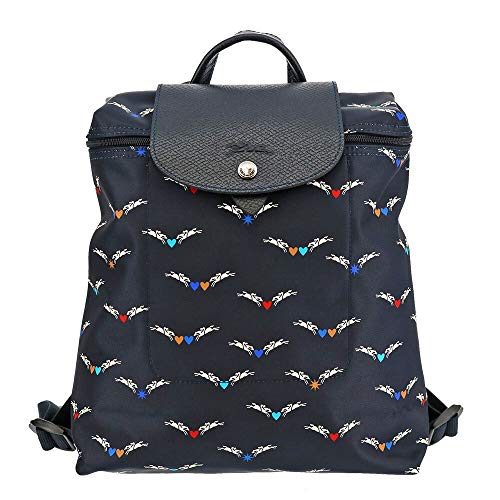 Preisvergleich Produktbild Longchamp Le Pliage Chevaux Ailes Rucksack Marine Special Edition