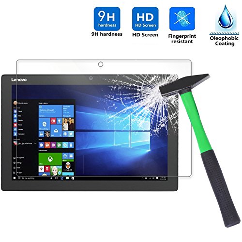 Lenovo Miix 510 Displayschutz , Infiland Glass Folie Schutzfolie Glas Panzerfolie Displayschutzfolie für Lenovo Miix 510 30,99cm (12,2 Zoll FHD) Windows Tablet-PC(Tempered Glass)