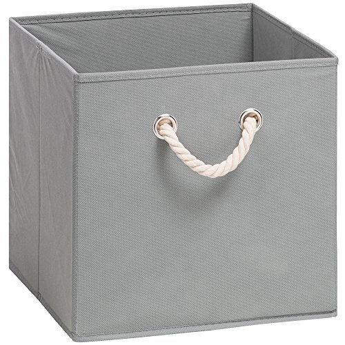 (H&S) Aufbewahrungsbox LEO - Faltbox - Korb - 30x30x30 cm - (Grau)