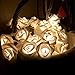 Produktbild Skitic 20LEDs String Leicht Warmweiße Rose Lichterkette Batterie Angetrieben Schöne und Angenehme Weihnachtsbeleuchtung für Hochzeit, Geburtstag Party, Weihnachtsdeko