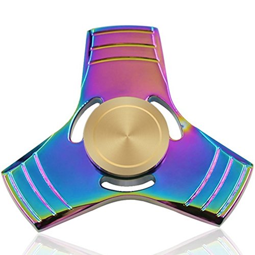 Hand Spinner Stress Relief Toy, Colourful Aluminum Alloy Hand Spinner Fidget Toy Stress Reducer Made Bearing Focus Anxiety Relief Toys for Killing Time Hand Spinner Stress Relief Toy, Colourful Aluminum Alloy Hand Spinner Fidget Toy Stress Reducer Made Bearing Focus Anxiety Relief Toys for Killing Time