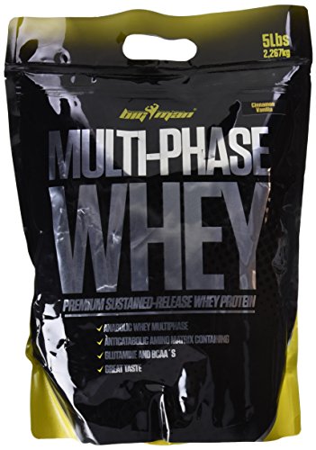 Big Man Nutrition Multi-Phase Whey Complejo de Proteínas, Cinnamon Vanilla - 2268 gr