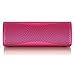 Produktbild KEF MUO portabler Bluetooth Lautsprecher mit echter Lederhülle - Brilliant Rose