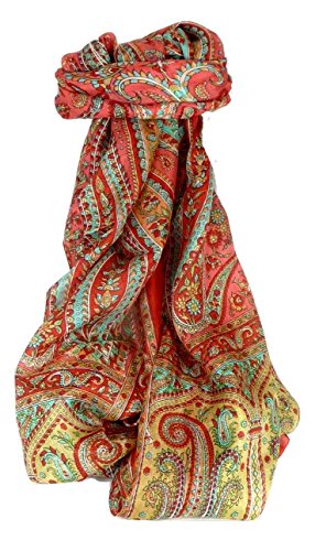 Preisvergleich Produktbild Lange Seidentuch Traditionellen Dixit Scarlet Von Pashmina & Silk