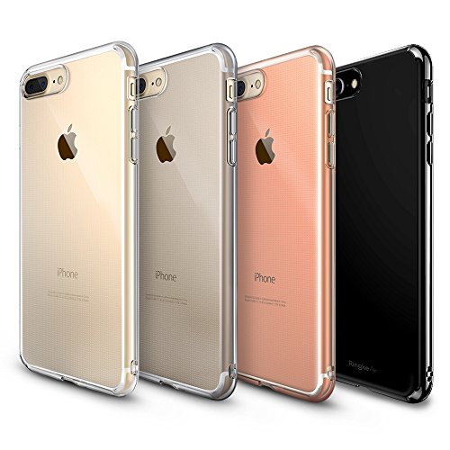 iPhone 7 Plus / iPhone 8 Plus Case, Ringke [AIR] Weightless as Air, Extreme Lightweight Ultra-Thin Transparent Soft Flexible TPU Scratch Resistant Protective Cover for Apple iPhone 7 Plus - Crystal View