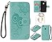 Produktbild für Huawei P10 Lite PU Leder Silikon Schutzhülle Handy case Book Style Portemonnaie Design für Huawei P10 Lite + Schlüsselanhänger ( WAQ (3)