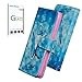 Produktbild Penlicraft Galaxy J6 2018 Hülle [mit Panzerglas],Galaxy J6 2018 Handyhülle, Flip Cover PU Leder [3D] Handyhülle mit [Magnetverschluss] Case für Samsung Galaxy J6 2018(Blauer Schmetterling)