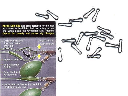 Korda Stik Klip Hooklink Clip - Small or Medium
