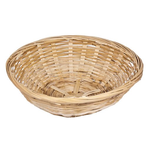 Get Goods Set di 24 cestini portapane in stile vintage, in bambù naturale, forma rotonda