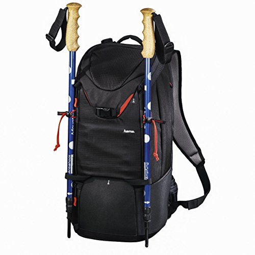 Hama Kamerarucksack für 2 DSLR Kameras und Ausrüstung (Fotorucksack, 21 L, Schnellzugriff, Tabletfach, Regenschutz, Stativhalterung, handgepäcktauglich) Kameratasche schwarz - 6