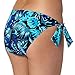 Ultimate Beach Womens Blue Tropic Bunny Tie Side Bikini Bottoms 8