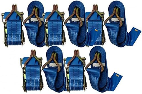 10 X Ratchet Strap 2 Ton Load 50mm Wide X 7 M Meter Lashing Tie Down Heavy Duty 2000kg