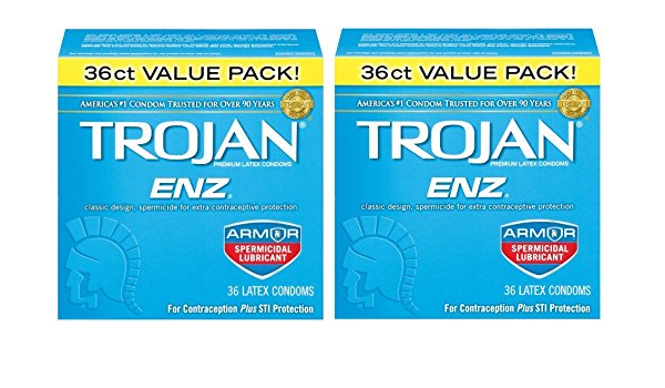 Trojan Kondom Enzkreis Spermizide Amazon De Kuche Haushalt
