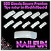 NAILFUN 500 Classic Square Nail Tips - Natural