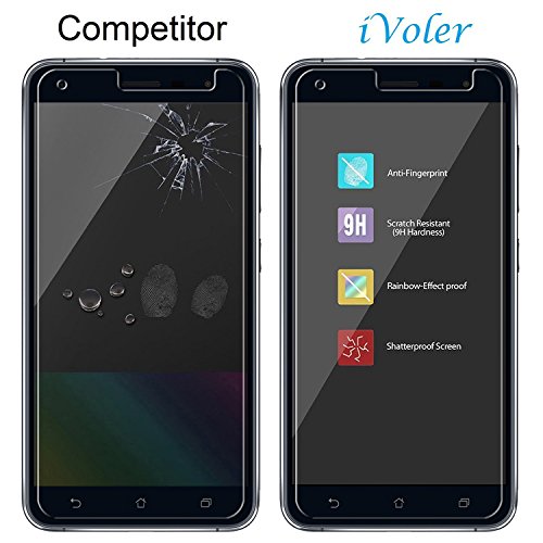  2 Unidades  Asus Zenfone 3 ZE520KL 5 2    Protector de Pantalla  iVoler  0 3mm Dureza 9H  Protector de Pantalla de Vidrio Templado Cristal Protector para Asus Zenfone 3 ZE520KL 5 2    -Dureza de Grado 9H  Espesor 0 30 mm  2 5D Round Edge- Ultra-trasparente   Anti-golpe   Ajuste Perfecto   No hay Burbujas - Garant  a Incondicional de 18 Meses