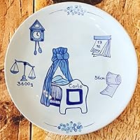 Taufteller, Geburtsteller, Keramik handbemalt und personalisiert,