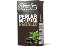 Ricola Perlas de Hierbas Regaliz - 1 Caja de 25 Gramos