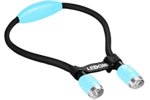 LEDGLE Lampe de Travail LED Rechargeable Lampe Autour du Cou avec 6 Modes pour Lecture Camping Atelier D'urgences Garage