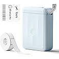 NIIMBOT Label Maker Machine, D110 Upgraded Version Sticker Printer Maker with 1 Roll White Starter Label Paper, Thermal Label Printer for School Office Home Organization(Blue)