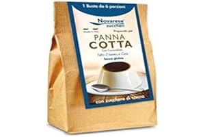 Novarese Zuccheri Preparato per Panna Cotta, 2 x 60 Gr + Caramello - 180 gr