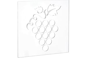 ‎NBEADS NBEADS Trauben Router Vorlage, 20×20cm Dickes Klares Acryl Vorlagen Inlay Dekoratives Vorlagen Inlay Werkzeugzubehör Für Die Holzbearbeitung, 4.5mm Thick