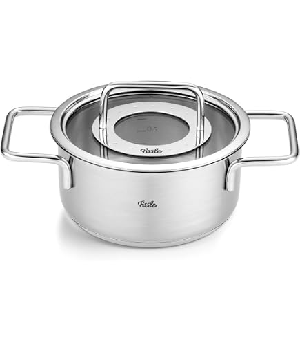 Faitout Fissler Collection Pure 24 Cm - Acier Inoxydable, Compatible Induction, Graduation Intérieure Faitout Fissler Collection Pure 24 Cm - Acier Inoxydable, Compatible Induction, Graduation Intérieure