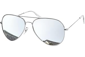 KANASTAL Occhiali da Sole Goccia Uomo Donna Polarizzati con Protezione UV400 Specchio Vintage Montatura Grande Metallo Alla Moda Sunglasses