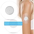 HONYOU 60Pack Libre Sensor Covers Latex-Free Medical Adhesive Patches for Libre 2/3 Precut CGM Tape with No Glue On The Center Waterproof and Strong Stick for Long Stay