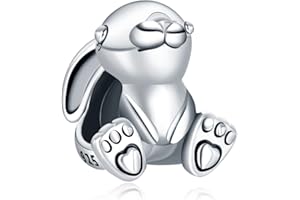 Annmors Love Animals Charm Anhänger S925 Sterling Silber Bracelet Bead with Cubic Zirconioa für Europäische Armbänder Halskette,Mother's Day Schmuck Geschenk Christmas für Damen Herren