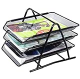 Usted puede acceder fácilmente a sus papeles como los compartimentos se puede estirarse. es perfecto para separar las diferentes tipos de papel y organizar documentos, correo electrónico, notas, sobres y muchos más... con su elegante diseño de malla, esta bandeja es ideal para todo uso no importa en el hogar o la oficina.