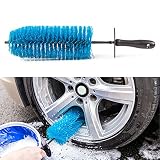 Limpieza eficiente: material de nailon para coche, flexible de alta calidad, fácil y sin esfuerzo, las mujeres y los niños también pueden ayudar a lavar las ruedas del coche.