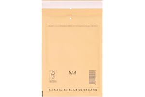 ‎VERPACKING verpacking Luftpolstertaschen Versandtaschen Luftpolsterumschlag C3, Innenmaß 150 x 215 mm (Außenmaß 170 x 225 mm) Braun Polsterumschläge selbstklebend geeignet für DIN A5 B6+ (100 Stück)