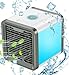 Produktbild COMLIFE Luftkühler Mini tragbare Mobile Klimageräte Verdampfend Air Cooler, 3 in 1 Kühler, Luftbefeuchter und Luftreiniger, Tischklimaanlage Ventilator mit 3 Stufen und 7 Farben LED Nachtlicht