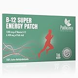 Vitamin B12 Patch - Best Value 16 Patches - up to 4 Month Supply - High Quality 1200 mcg Methylcobalamin & 400 mcg Folic Acid - Your Satisfaction or RISK FREE 100% Money Back Guarantee